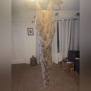 Women’s Fashion to Figure plus size floral sheet double lined tube stretch dress